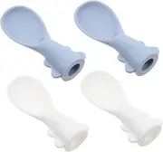 BUGUUYO Silicone Baby Food Pouch Spoons Attachments Baby Tableware Set for Baby Led Weaning Newborn Ddler Feeding