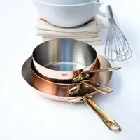 在飛比找momo購物網優惠-【Mauviel】M-H☆ritage銅單手矮鍋-16cm