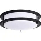 Nuvo Lighting 62/1735 Glamour LED 10 inch Matte Black Flush Mount Ceiling Light