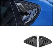 Compatible for SEAT Leon MK2 2008-2012 Car Side Window Spoiler Cover Rear Triangle Louver Air Splitter Trim Car Accessories(Carbon Fiber)