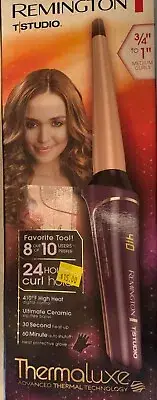 Remington Studio Thermaluxe Styling Curling Wand 3/4-1” medium Loose