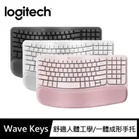在飛比找momo購物網優惠-【Logitech 羅技】Wave Keys人體工學鍵盤