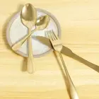24 Pcs Flatware Set Sturdy Stainless Steel Silverware Set Practical hapXc
