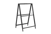 Poster Display Stand Sign Holder Double Sided A-Frame Sandwich Board Sidewalk Business Menu Retail Store Advertising Banner Metal Foldable 60x90cm