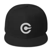 Cryptocurrency Symbol Digital Money Embroidered Flat Bill Cap Snapback Hat