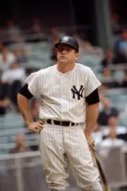 Mickey Mantle of the New York Yankees pre-game at Yankee Stadium c- Old Photo 7
