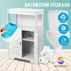 Bathroom Storage Cabinet Cupboard Shelf Organiser Stand Toilet Tallboy Furniture