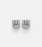 [Suzanne Kalan] Suzanne Kalan Rondelle 18kt white gold earrings with diamonds One Size silver