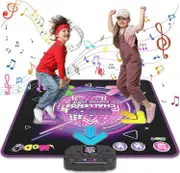 Dance Mat for Kids,Boys Girls Toy for Age 3-10,Electronic Dance Pad with LED Light,Adjustable Volume,Built-in Music,4 Game Mode,Kids Birthday Xmas Gif