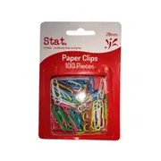 Stat Multi Colour Paper Clips (Pack of 100)