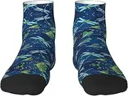 [JBYJBX] Dragonfly Print Adult Socks Womens Mens Workout Thermal Cozy All-Season Gift Holiday Articles Use