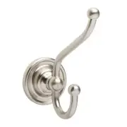 NEW Rejuvenation LANDRY DOUBLE COAT HOOK, Brushed Nickel, HARD TO FIND! (C2998)