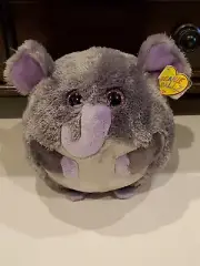 Thunder TY Beanie Ballz medium 8in grey plush Elephant ball 3 up 38525