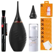 K&F Concept 10-in-1 Camera Lens Cleaning Kit with Advanced Silicone Air Blower