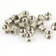 2 PCS 3/8 to 1/4 inch Adapter Tripod Monopod Convert Screw Camera