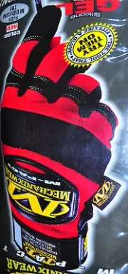 Mechanix Wear Impact Gloves M-Pact® Gloves Red/Black ,Medium Size