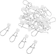 25pcs Fishing Connector Lure Gear Accessories Snap Sliders Hook Slider Fish Copper Fishhooks Slider Tackle Lure Slider Hook Line Hook Connecting Ring