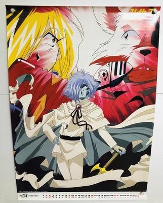 Slayers TRY : 1997 Vol.4 VHS Promo Benefit NOV Calendar Poster (Roll:M 20×29in