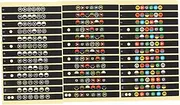 GOOHOCHY 12pcs Guitar Fretboard Stickers Easy Install Fret Decals for Beginners Suitable for Electric Acoustic Guitars Minimal Sound Impact Practical Learning Aid