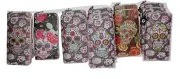 8" DOD Sugar Skull design, wallet, faux leather great gift! Dia de los Muertos!