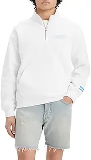 [Levi's] Men’s Relaxed Graphic Quarter Zip Pocket Sweatshirt