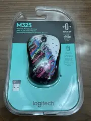 Logitech M325 "Celebration" Black Wireless Mouse NIP NEW HTF