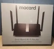 macard Dual Band WiFi-6 Router – Mesh, MU-MIMO, 5 Gigabit Ethernet Ports -Q17