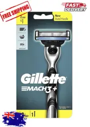 Gillette-Mach3+ Razor 1 Handle and 2 Cartridges-Au