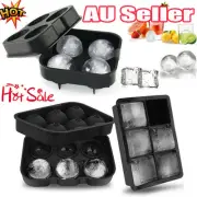 Ice Cube Tray BallKZakerTLould Mold Sphere Whiskey Lid Bar Silicone DIY Funnel M