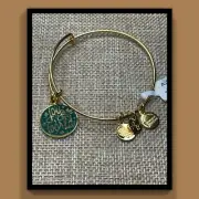 Alex and Ani "Joy To The World" Yellow Gold Expandable Charm Bangle