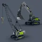 Simulation Crane Truck Toys Alloy Diecast Vehicle Excavator Boys Toy