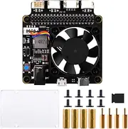 GeeekPi Raspberry Pi 4 X735 V3.0 Expansion Board X735 Power Management Board with PWM Fan & Safe Shutdown & DC 6V-30V Width Voltage Input for Raspberry Pi 4B/3B+/3B/2B