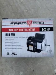 1/2 HP Single Phase Farm Pro Duty Electric Motor 1800 RPM