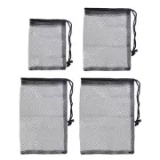 Golf Mesh Bag Black Sports Net Bag Golf Accessories Practical Nylon Storage Bag