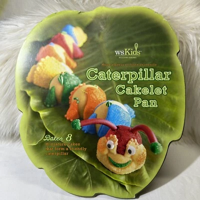 Williams Sonoma WS Kids Nordic Ware Caterpillar Cakelet Pan New!