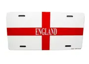 ENGLISH ENGLAND FLAG the St. George's Cross METAL NOVELTY CAR LICENSE PLATE TAG