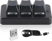 USB Mini 3 Keys Keypad 2.4G Mechanical Gaming Keyboard One Handed Programming Macro Standard Keyboard, RGB Backlight, Connection for Dos for Windows for