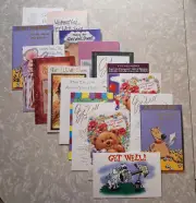 Get Well Greeting Cards #03 : New, Lot of 18