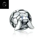 Genuine Sterling Silver 925 Turtle Tortoise Sea Bead Charm for Bracelets Family
