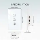 1/2/3 Gang WiFi Smart Lights Switch Wall Touch Galss For Alexa Google APP