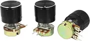 Aexit 3 (Potentiometer) Pcs B1K 1K Ohm 13mm 3 Terminals Metal Audio Single (42ry98qf622) Linear Potentiometer
