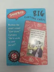 Hallmark Big Playing Cards 5" Maxine Shoebox Funny 54 Game Playing Cards New