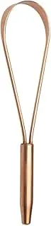 SoulGenie qLoop Copper Tongue Cleaner – Easy One Hand Use – Larger Surface Coverage – Ayurvedic Copper Health for Fresh Breath and Total Oral Hygiene (Single)
