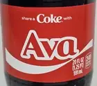 Share a Coke with Ava 2025 Personalized Gift Coca~Cola Bottle 20oz