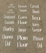 CUSTOM Pantry Vinyl Labels- Pack of 25 Labels