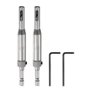 2pcs Self Centering Drill Bit Set 1/4" Hex Shank 1/4" for Hinges, Silver