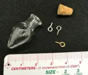 Water Drop Mini Glass Bottle with Cork Stopper for Jewelry Craft 5pcs #126