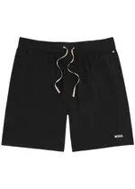 Boss Logo-print Stretch-cotton Shorts - Black - XL XL