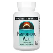 2 X Source Naturals, Pantothenic Acid, 100 mg, 250 Tablets