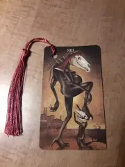 Death- Deviant Tarot Bookmark Oracle Card Art Deck Gift, Purified & Charged